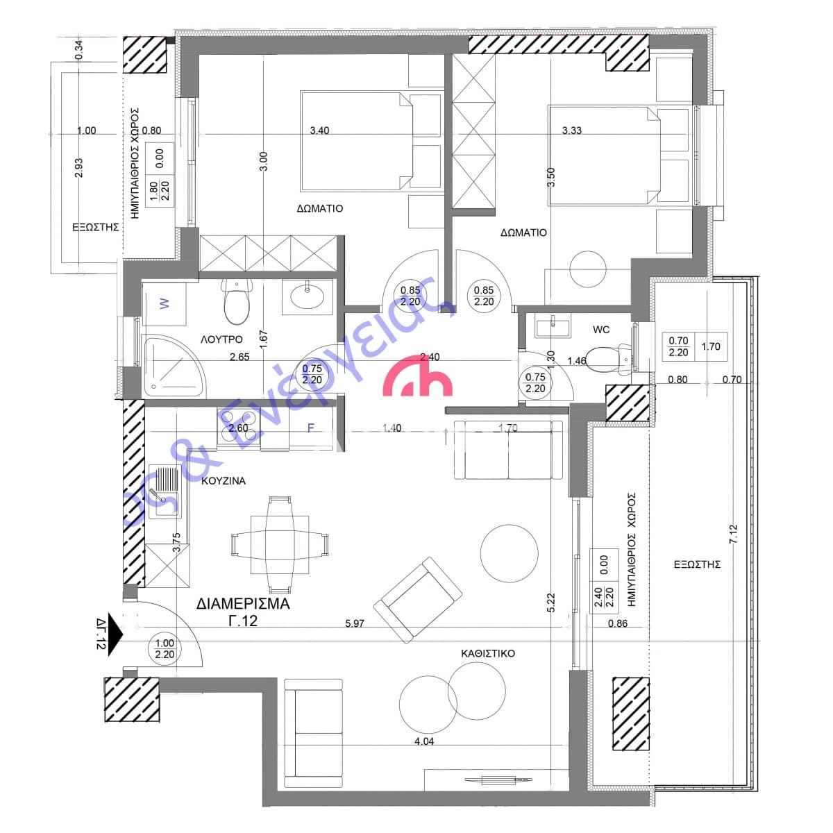 Apartment in Nikopoli, Stavroupoli — Photo 12 of 12