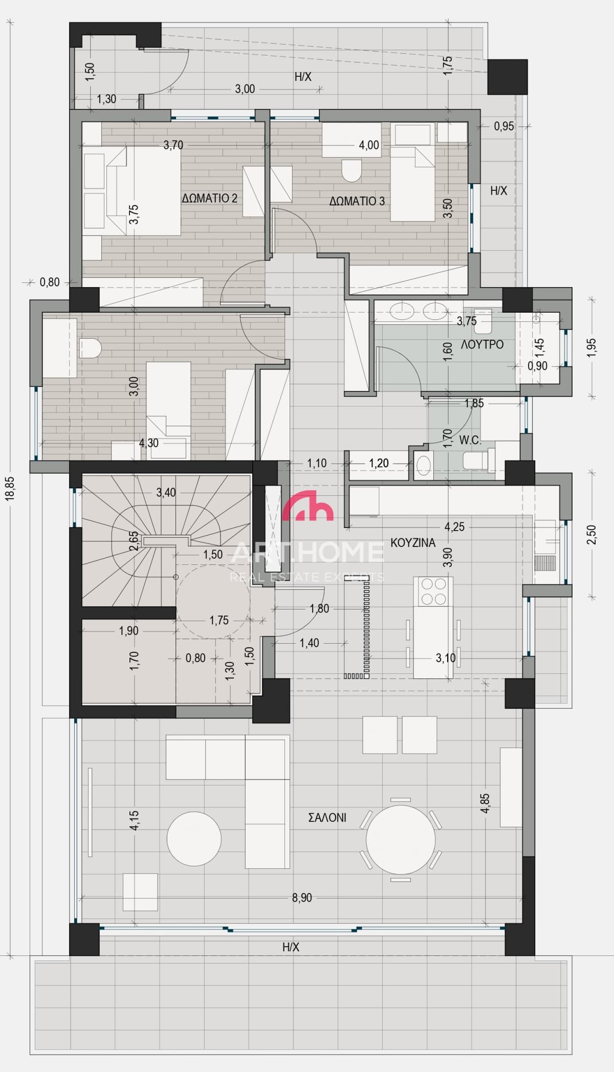 Apartment in Karampournaki, Kalamaria — Photo 9 of 9