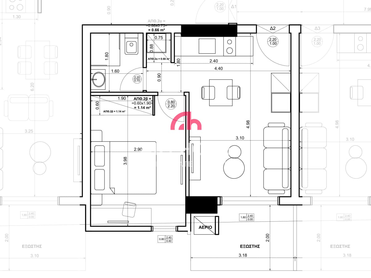 Apartment in Center, Thermi — Photo 3 of 3
