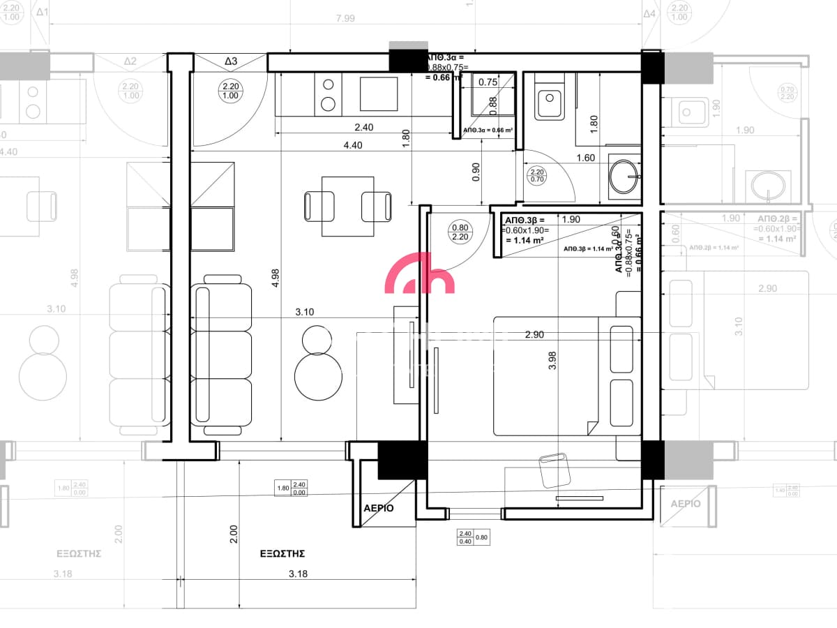 Apartment in Center, Thermi — Photo 3 of 3