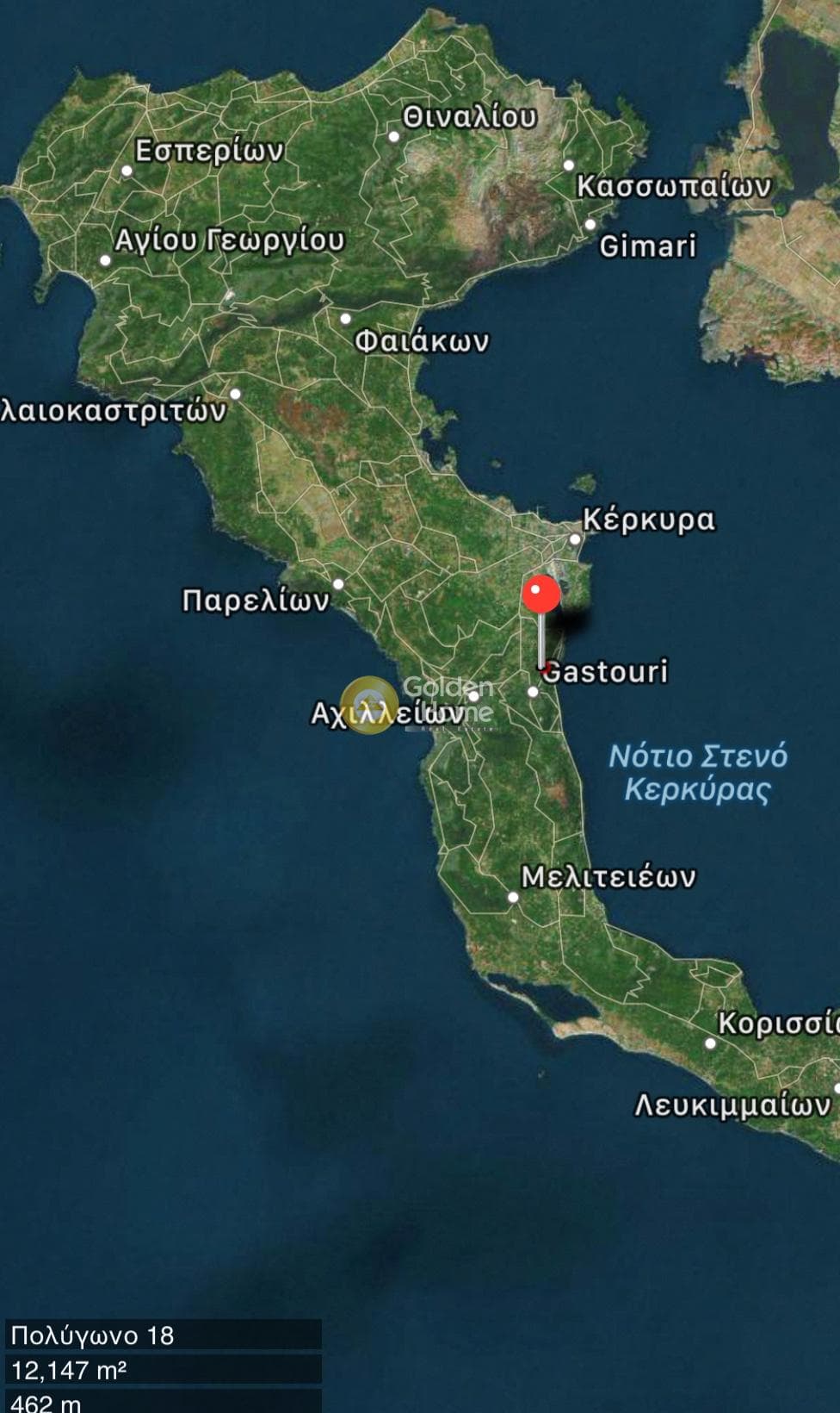 Αγροτεμάχιο στην Αχίλλειο, Κέρκυρα — Φωτογραφία 2 από 7