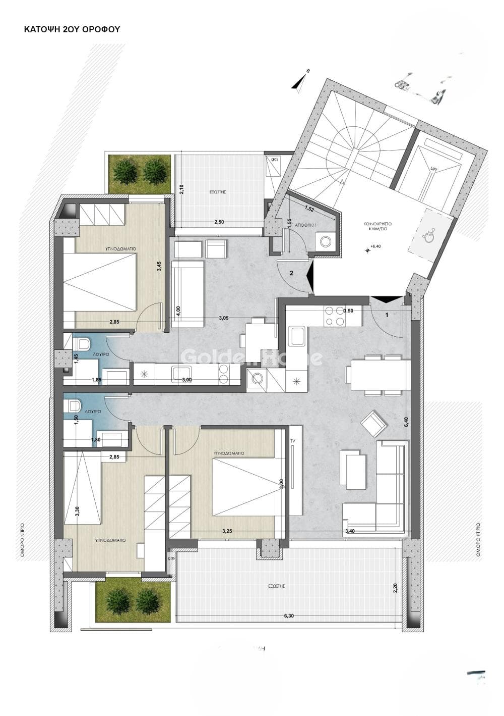 Apartment in Agios Panteleimon, Kalamaria — Photo 2 of 2