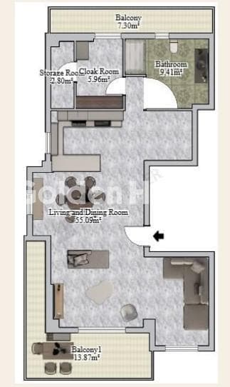 Apartment in Nea Politia, Evosmos — Photo 2 of 3