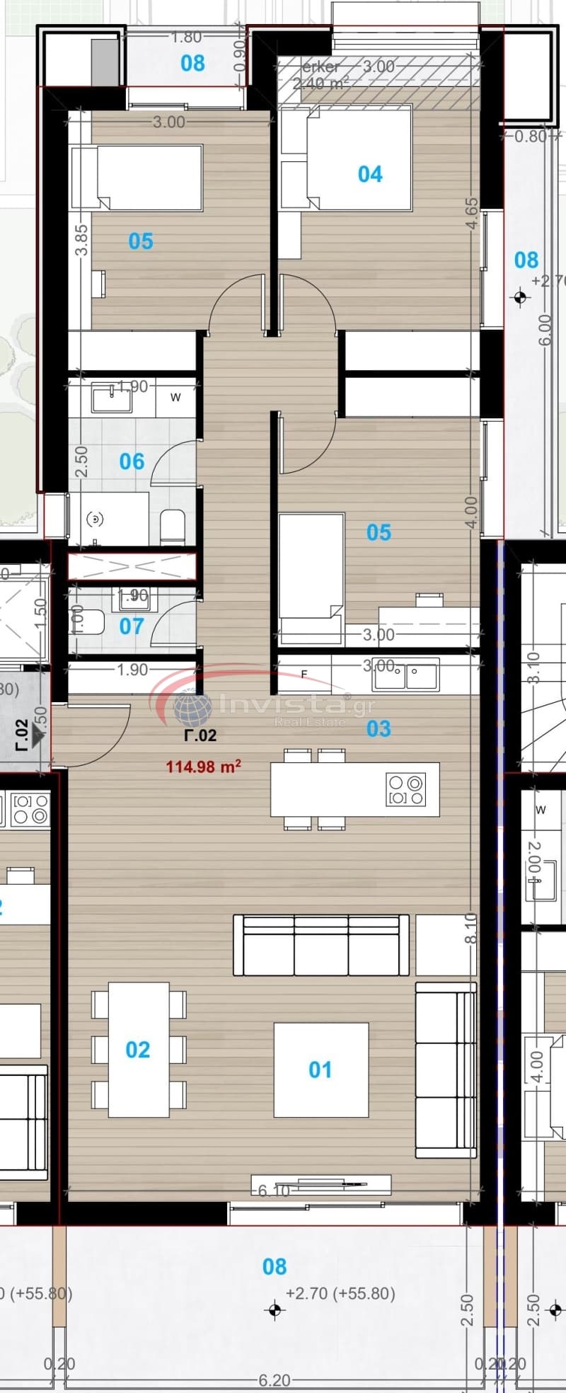 Apartment in Center, Thermi