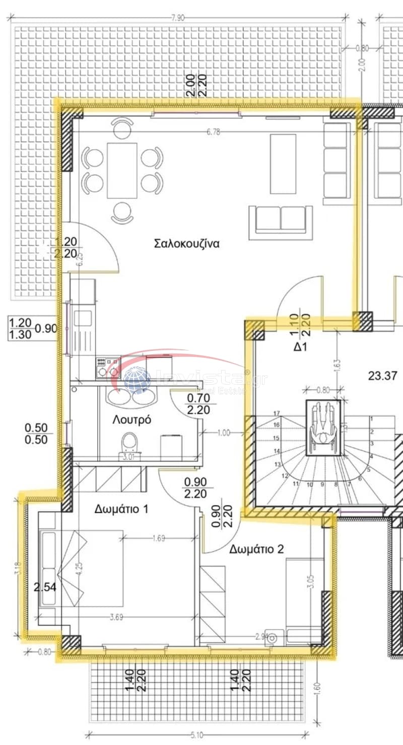 Apartment in Center, Thermi