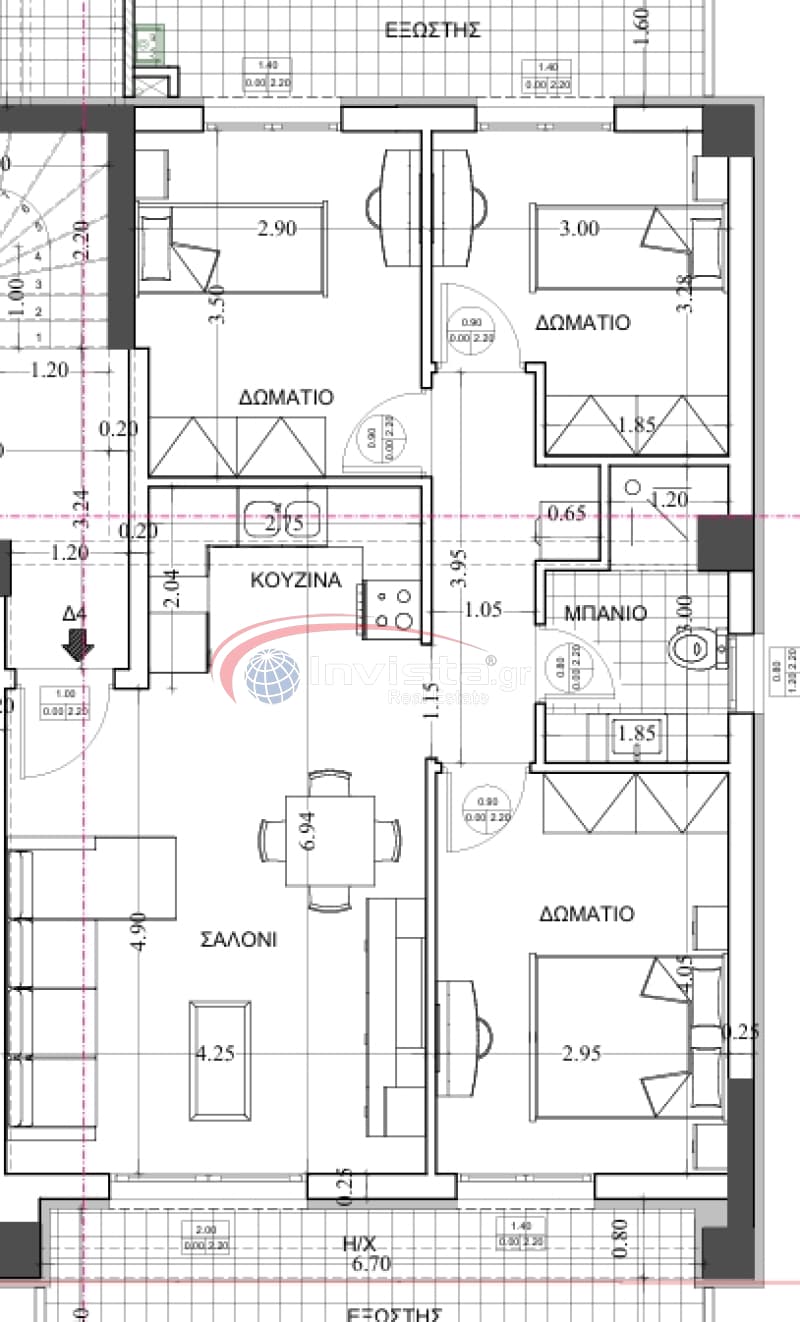 Apartment in Center, Menemeni — Photo 1 of 2