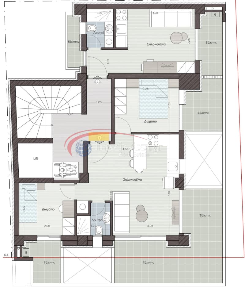 Apartment in Center, Kalamaria — Photo 1 of 8
