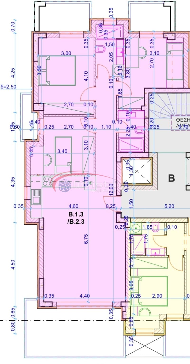 Apartment in Center, Thermi