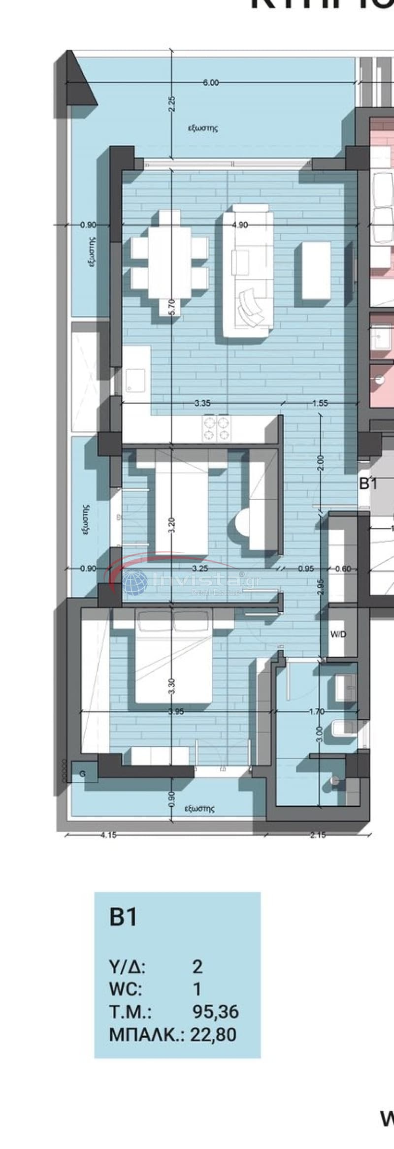 Apartment in Nea Politia, Evosmos — Photo 4 of 10