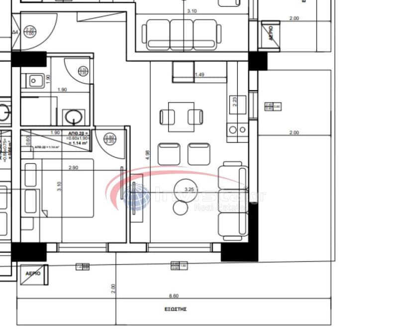 Apartment in Center, Thermi