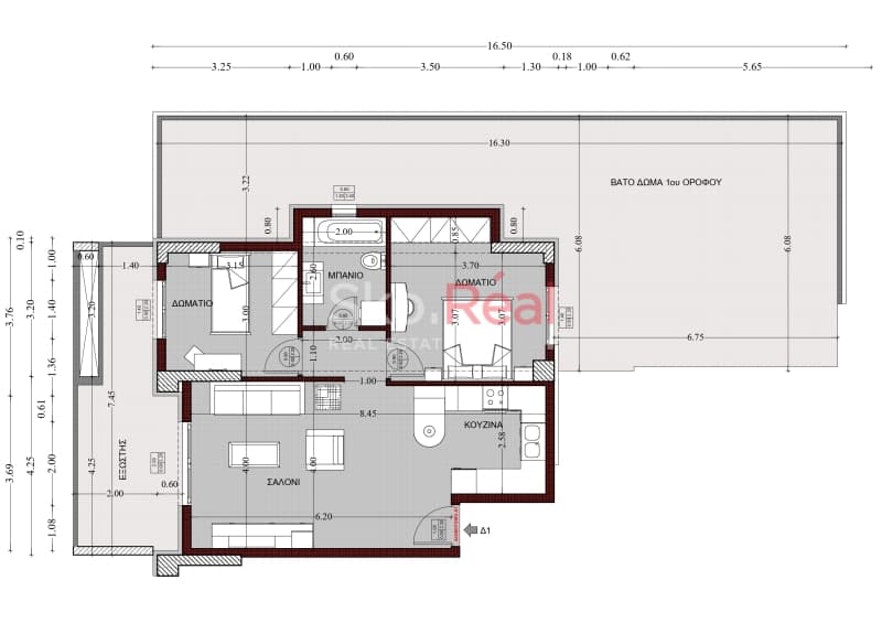 Apartment in Center, Menemeni — Photo 1 of 6