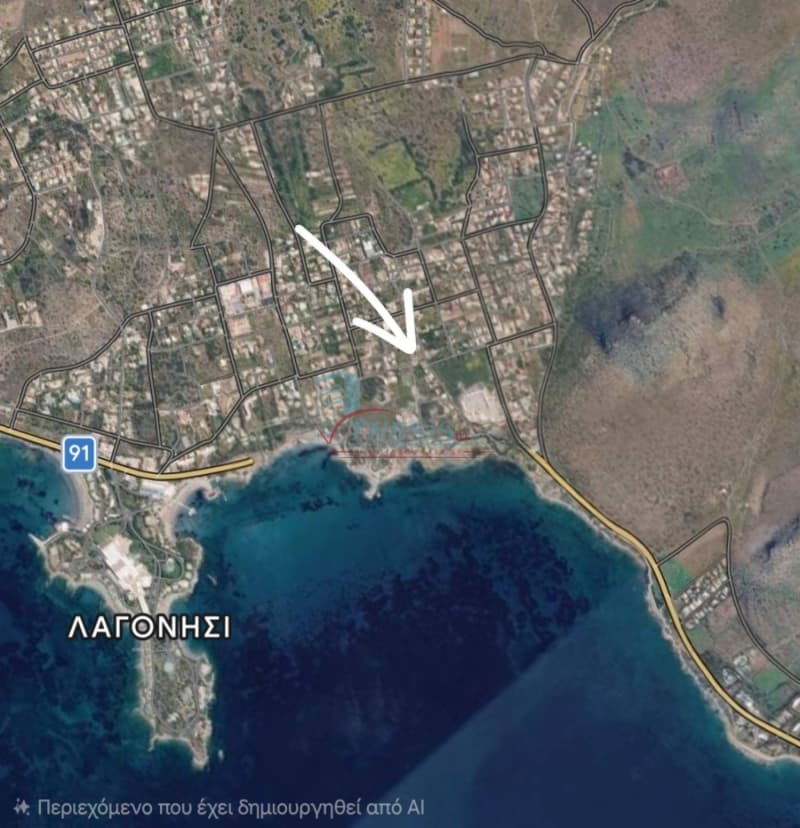 Οικόπεδο στην Καλύβια, Καλύβια Θορικού — Φωτογραφία 3 από 7