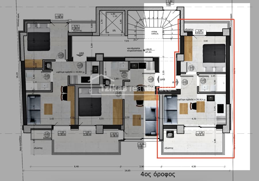 Apartment in Center, Kalamaria — Photo 4 of 21