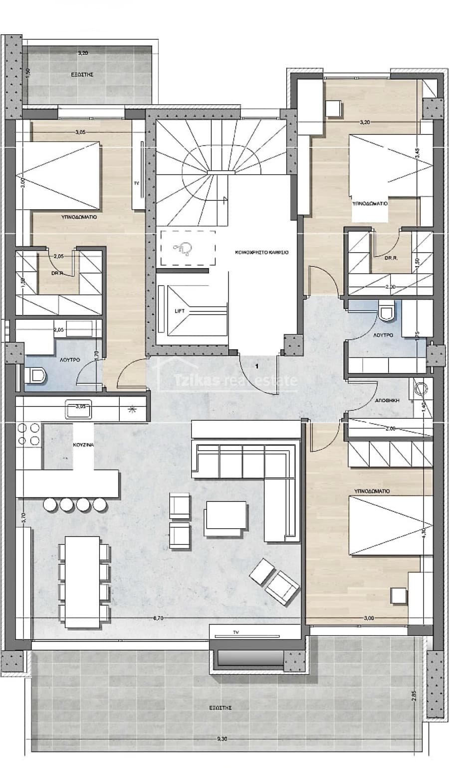 Apartment in Nea Krini, Kalamaria — Photo 2 of 6