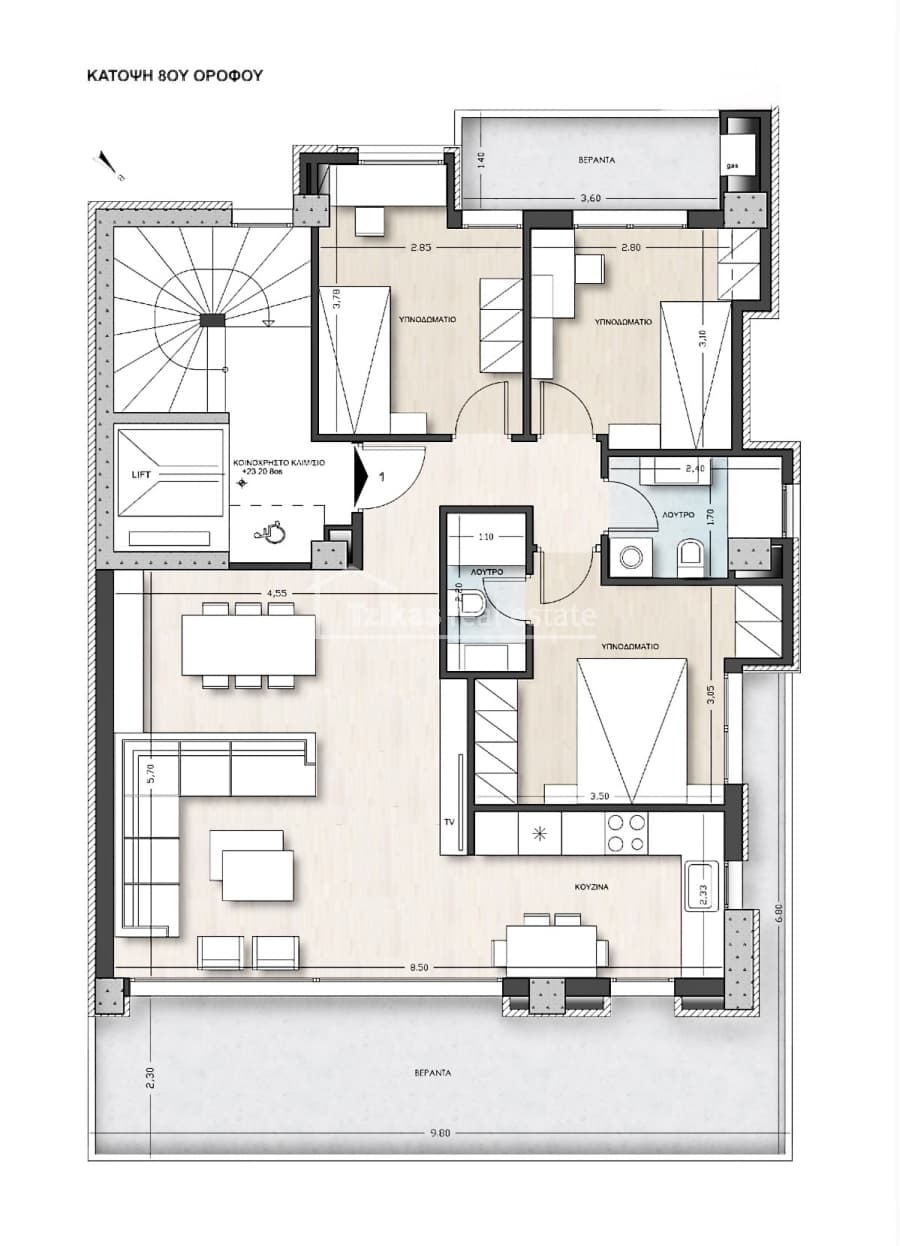 Apartment in Karampournaki, Kalamaria — Photo 2 of 8