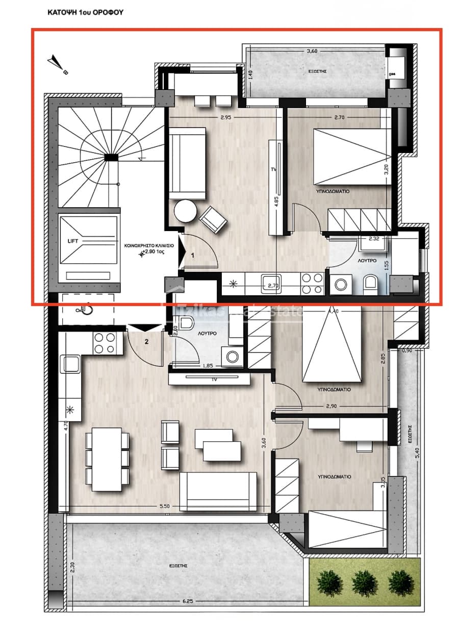 Apartment in Karampournaki, Kalamaria — Photo 2 of 8