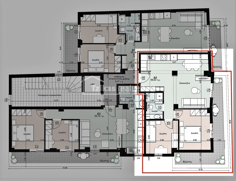 Apartment in Agios Panteleimon, Kalamaria — Photo 5 of 6