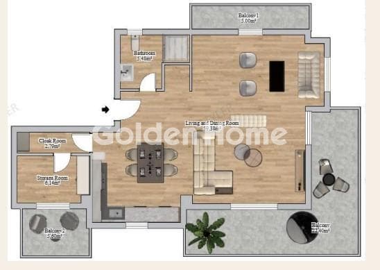 Apartment in Nea Politia, Evosmos — Photo 4 of 5
