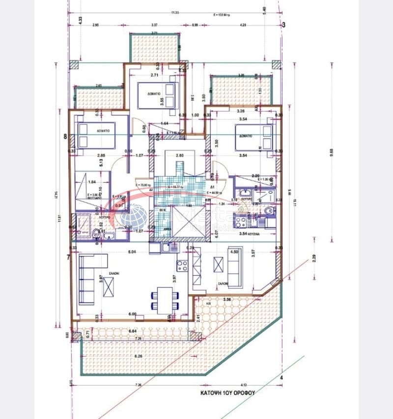 Apartment in Center, Thermi