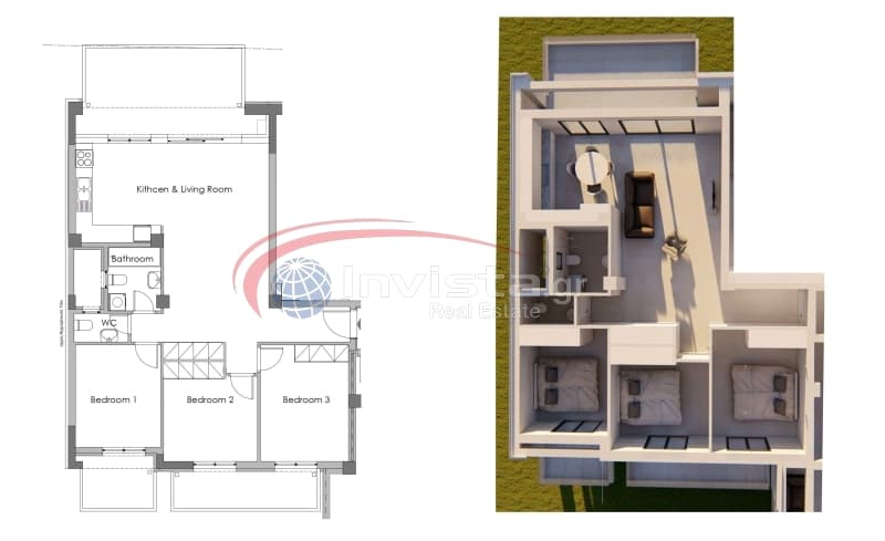 Apartment in Center, Thermi — Photo 1 of 2