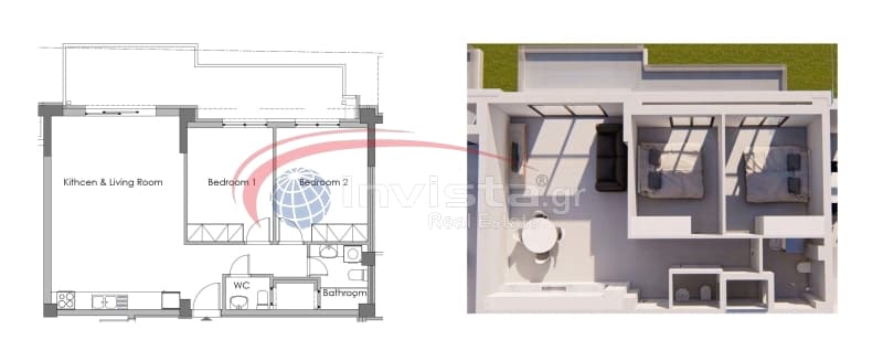 Apartment in Center, Thermi — Photo 1 of 2