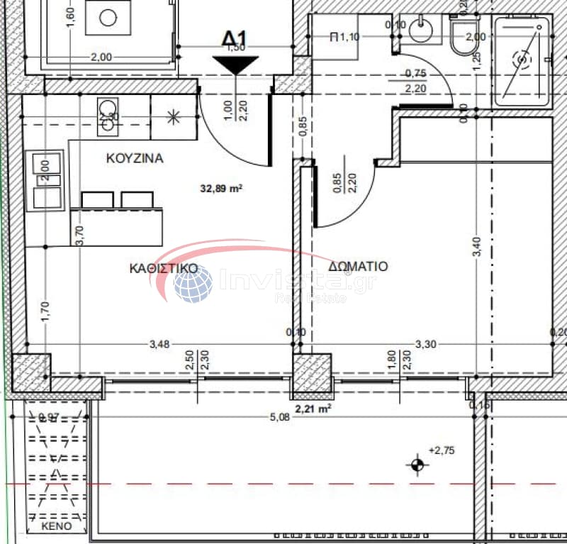 Apartment in Center, Thermi