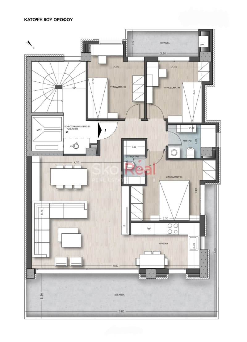 Apartment in Karampournaki, Kalamaria — Photo 15 of 25