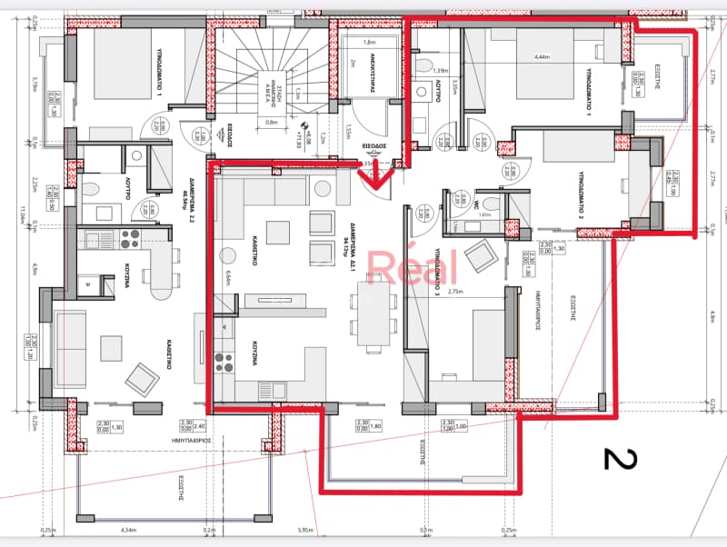 Apartment in Center, Thermi — Photo 3 of 9