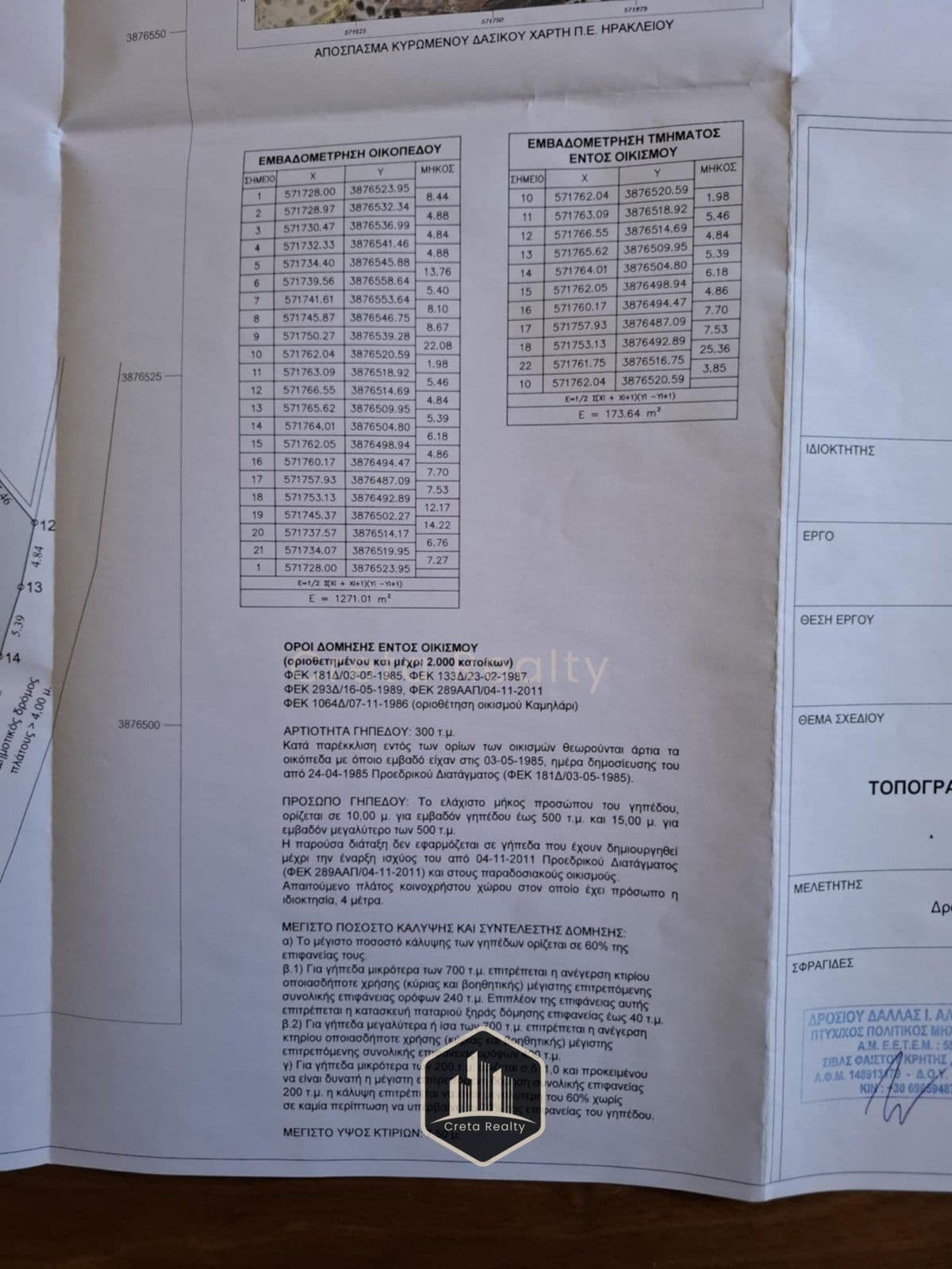 Οικόπεδο στην Καμηλάρι, Τυμπάκι — Φωτογραφία 4 από 15