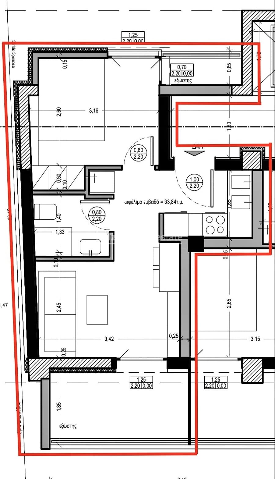 Apartment in Center, Kalamaria — Photo 16 of 22