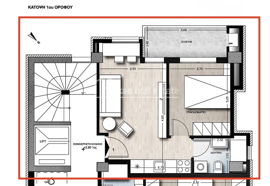 Apartment in Karampournaki, Kalamaria — Photo 3 of 8